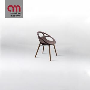 Lola Steel Wood Casprini Armchair