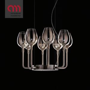 Rosè 3050/8 Incanto Italamp Suspension Lamp