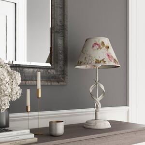 Sara table lamp with a floral lampshade