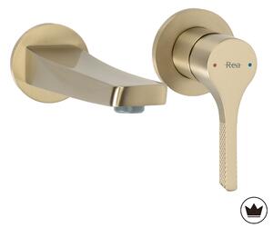 Concealed washbasin mixer REA Maxim Brush Gold + BOX