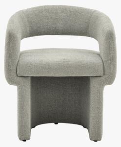 Curve Dining Chair in Grey Boucle