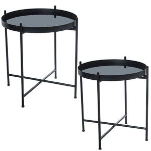 Set of 2 tables Alexandra House Living Black