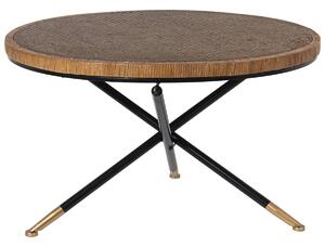 Centre Table Alexandra House Living Brown Black Rattan Natural Fibre 80 x 46 x 80 cm