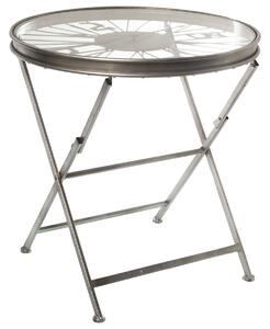 Side table Alexandra House Living Grey Transparent 64 x 66 x 64 cm