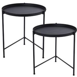 Set of 2 tables Alexandra House Living Black