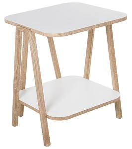 Side table Alexandra House Living White Brown 50 x 60 x 50 cm