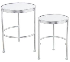 Set of 2 tables Alexandra House Living Silver