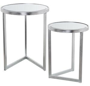 Set of 2 tables Alexandra House Living Silver