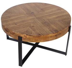 Centre Table Alexandra House Living Brown Black Wood 82 x 43 x 82 cm