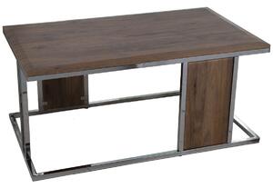 Centre Table Alexandra House Living Brown Silver Wood 99 x 45 x 59 cm