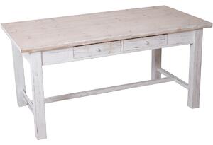 Table Alexandra House Living White 160 x 76 x 80 cm With boxes