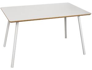 Dining Table Alexandra House Living White Metal 140 x 75 x 80 cm