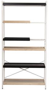 Shelves Alexandra House Living Brown Black Metal 100 x 201 x 40 cm