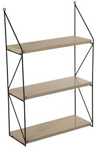 Shelve Alexandra House Living Brown Black Wood 42 x 66 x 15 cm