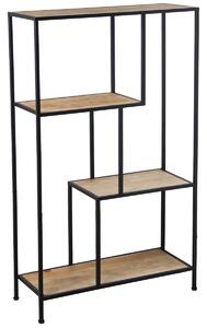 Shelves Alexandra House Living Brown Black Metal 65 x 110 x 25 cm