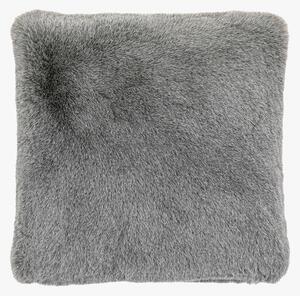 Snug Square Fur Cushion in Grey