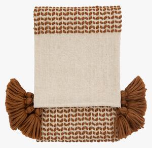 Renzo Woven Throw in Rust