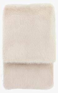 Hygge Fur Throw in Oatmeal, Small