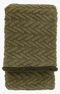 Chevron Sherpa Throw in Sage