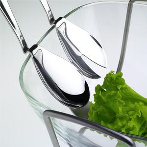 Magic Salad Server Set in 18/10 Stainless Steel 182 mm Thickness 3 mm EME in Nylon Pouch