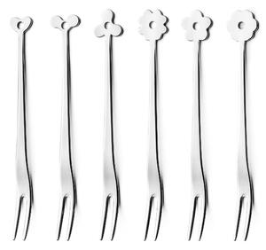 Party Fork CADEAU in 18.10 AISI430 Stainless Steel 127 mm, Set of 6 Pieces