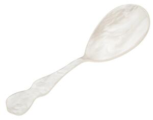 Large White Pearl Acrylic Risotto Spoon CHIC 182 mm
