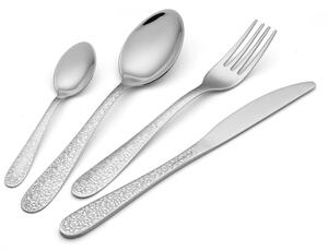 ARABESQUE 24-Piece Cutlery Set in Polished 18/10 Stainless Steel 1.8 mm Thickness with Serrated Knife, Display Box Packaging