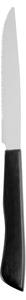 ZAK 230 mm Stainless Steel 18.10 Polished Steak Knife with Acrylic Handle, Dishwasher Safe
