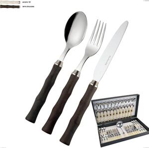 EME Acqua 49-Piece Cutlery Set, 18/10 AISI 304 Polished Stainless Steel with Acrylic Handle