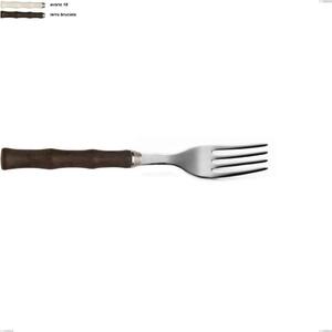 Table Fork Acqua Eme, Polished 18/10 AISI 304 Stainless Steel with Acrylic Handle, Length 212 mm