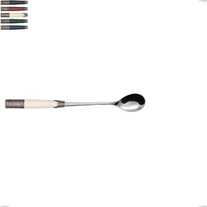 Aria Drink Spoon, 18/10 AISI304 Stainless Steel, Coloured, 210 mm, Acrylic and Metal Handle