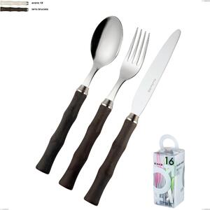 You&Me 16-piece cutlery set acqua eme, Polished 18/10 AISI 304 stainless steel with acrylic handle