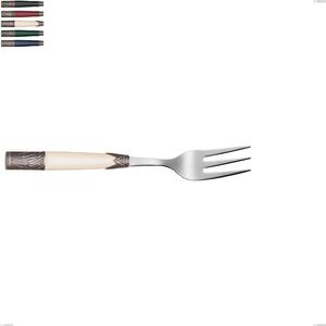Aria Serving Fork, 18/10 AISI304 Coloured Stainless Steel, 233 mm, Acrylic and Metal Handle