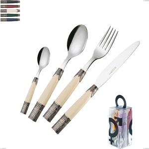 You&Me 24-Piece Cutlery Set Aria, 18/10 AISI304 Stainless Steel Coloured