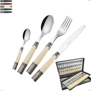 75-Piece Aria Cutlery Set, 18/10 AISI304 Stainless Steel, Coloured