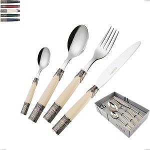 Showcase Pack 16 Pieces cutlery set Aria, Coloured 18/10 AISI304 Stainless Steel