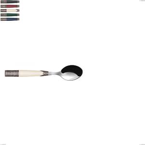 Aria Coffee Spoon, 18/10 AISI304 Stainless Steel, Coloured, 142 mm, Acrylic and Metal Handle