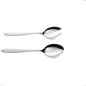 Harmony Salad Cutlery Pair, Polished AISI 304 Stainless Steel, 3 mm Thickness, 242 mm Length, Name: Harmony
