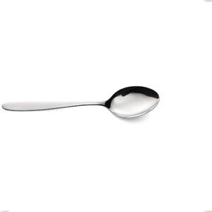 Harmonia serving spoon, Polished Aisi 304 stainless steel, 3 mm thickness, 242 mm length