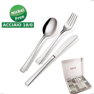 24-Piece Ambassador 18/0 Nickel-Free Cutlery Set, Stainless Steel 18/0 Nickel-Free, 2mm Thickness