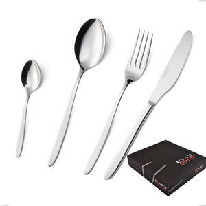 75-Piece ARMONIA Cutlery Set in 18.10 Stainless Steel, Mirror-Polished, 3mm Thickness, in Gift Box