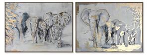 Painting Home ESPRIT Elephant Colonial 100 x 4 x 75 cm (2 Units)