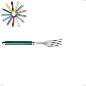 Arcadia Fish Fork, 18/10 AISI 304 Polished Stainless Steel with Acrylic Handle and Double Ring, Length 212 mm