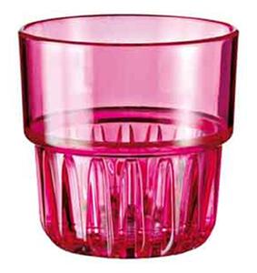 Policarbonate Tumbler Glasses � 9xh9.2 cm - 350 ml ARTIC Pack of 24 Pieces Fuchsia Colour