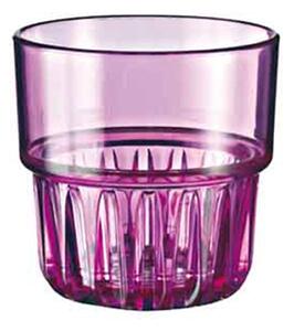 Policarbonate Tumbler Glasses � 9xh9.2 cm - 350 ml ARTIC Pack of 24 Pieces Purple Colour