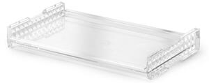 Unbreakable, Stackable Transparent Tray for Contract Use in Tritan 53x32.5xh7.5 cm Transparent Colour Giravolta