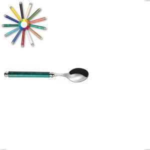 ARCADIA Coffee Spoon in 18.10 AISI430 Stainless Steel with ABS Handle, 141 mm, Domed Bezel, Dishwasher Safe