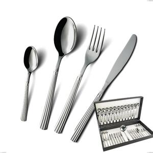 49-Piece Bavaria Cutlery Set, Polished Classic Style Stainless Steel (AISI 304)