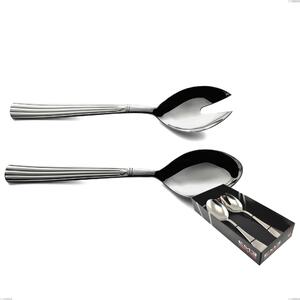 2-piece Bavaria salad cutlery set, Polished stainless steel (Aisi 304) in classic style