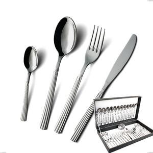 51-Piece Bavaria Cutlery Set, Polished Stainless Steel (AISI 304) in Classic Style